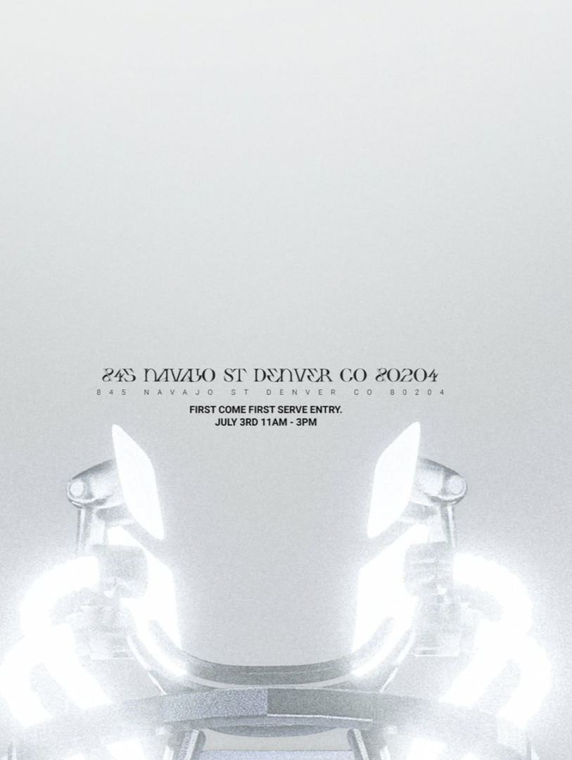 address flyer of the pop up event